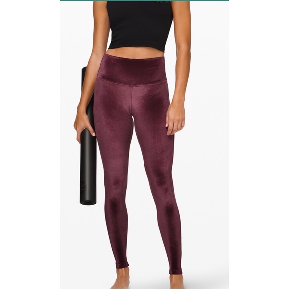 Lululemon Pants - Lululemon Wunder Under High-Rise Tight 28 Crushed Velvet Plum Purple Womens‎ 10